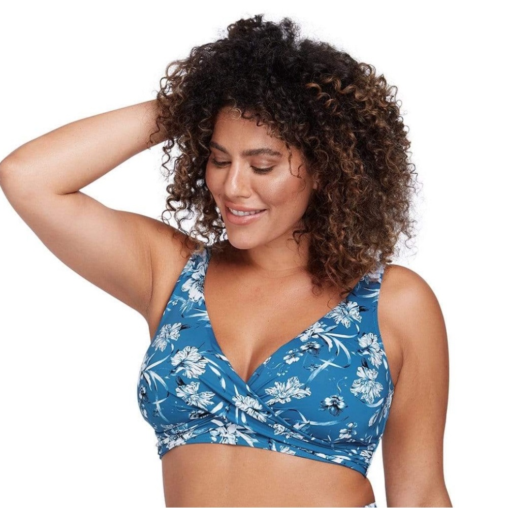 Artesands Fleur Du Champ Delacroix Bikini Top floral Cerulean NWT
